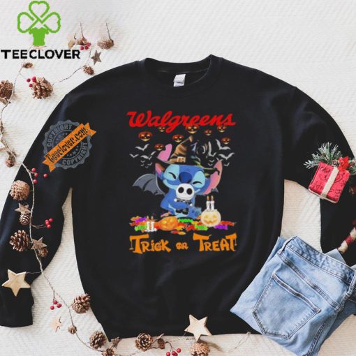 Official Baby Stitch Hug Baby Jack Skellington Walgreens Trick Or Treat Halloween 2024 shirt