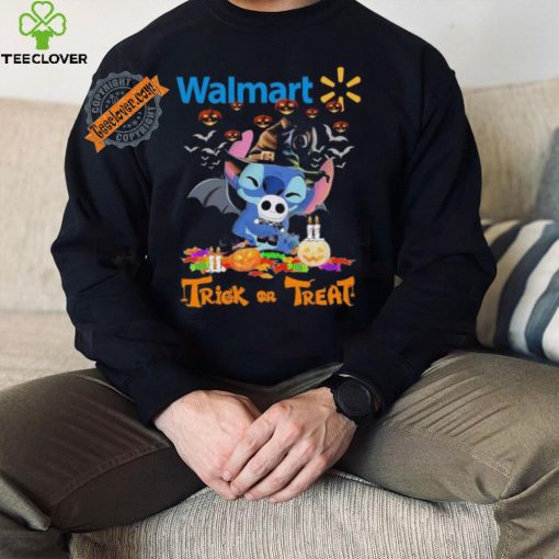 Official Baby Stitch Hug Baby Jack Skellington Walmart Trick Or Treat Halloween 2024 shirt