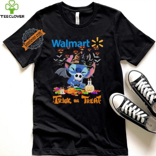 Official Baby Stitch Hug Baby Jack Skellington Walmart Trick Or Treat Halloween 2024 shirt