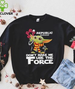 Official Baby Yoda Republic Services don’t make me use the Force shirt 2 Official Baby Yoda Republic Services don’t make me use the Force shirt