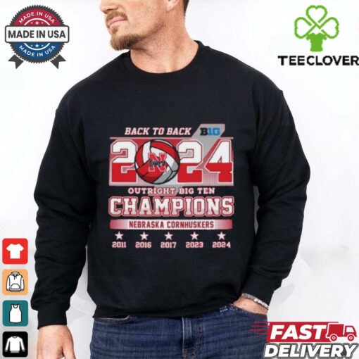 Official Back To Back 2024 Nebraska Cornhuskers Champions Shirt