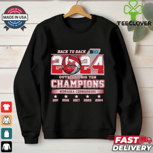 Official Back To Back 2024 Nebraska Cornhuskers Champions Shirt