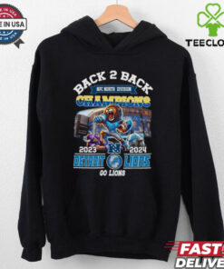 Official Back To Back NFC North Division Champions Detroit Lions 2025 Go Lions T Shirt