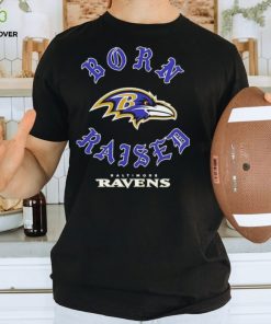 Official Baltimore Ravens Born Raised Unisex T shirt