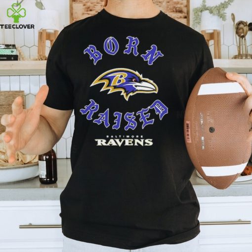 Official Baltimore Ravens Born Raised Unisex T shirt