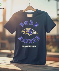 Official Baltimore Ravens Born Raised Unisex T shirt