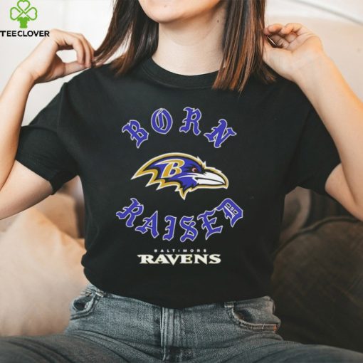 Official Baltimore Ravens Born Raised Unisex T shirt