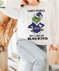 Official Baltimore Ravens Grinch I Hate People But I Love My Ravens Shirt