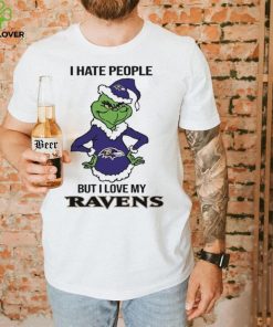 Official Baltimore Ravens Grinch I Hate People But I Love My Ravens Shirt