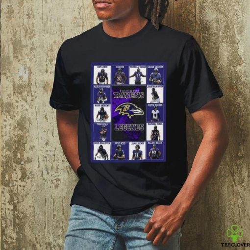 Official Baltimore Ravens Legends Signatures 2023 Shirt