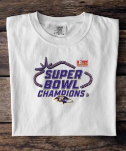 Official Baltimore Ravens Super Bowl LIX Champions Locker Room Logo Tee