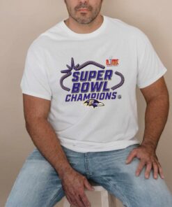 Official Baltimore Ravens Super Bowl LIX Champions Locker Room Logo Tee