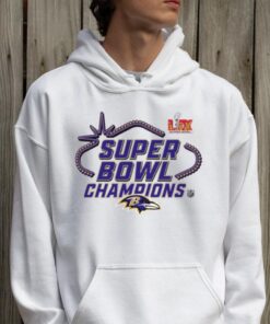 Official Baltimore Ravens Super Bowl LIX Champions Locker Room Logo Tee