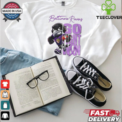 Official Baltimore Ravens Tackle Pancreatic Cancer Go Fight Win Shirt