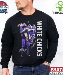 Official Baltimore Ravens White Chicks Signatures T Shirts