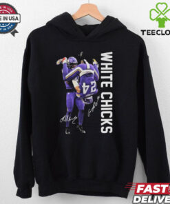 Official Baltimore Ravens White Chicks Signatures T Shirts