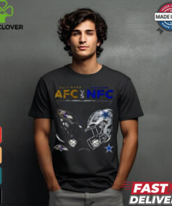 Official Baltimore Ravens vs. Dallas Cowboys AFC vs NFC 2024 Game Day T Shirt