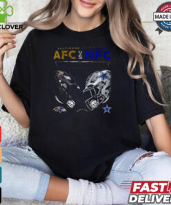 Official Baltimore Ravens vs. Dallas Cowboys AFC vs NFC 2024 Game Day T Shirt
