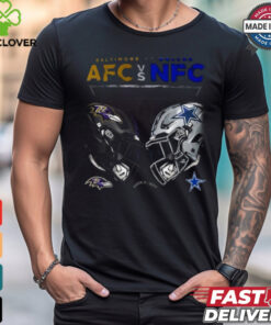 Official Baltimore Ravens vs. Dallas Cowboys AFC vs NFC 2024 Game Day T Shirt