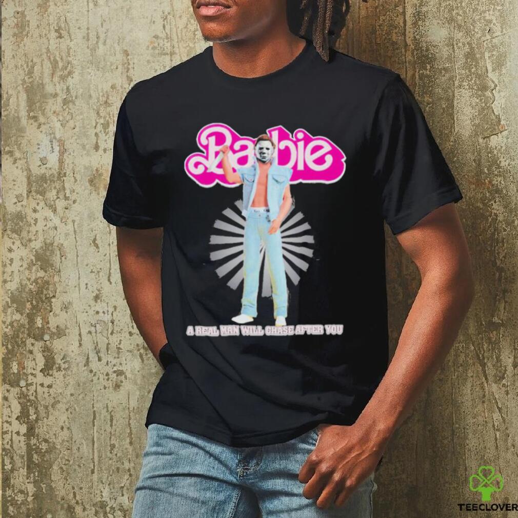 Official Barbie A Real Man Will Chase After You Halloween Is Coming 2023 Unisex T Shirt Official Barbie A Real Man Will Chase After You Halloween Is Coming 2023 Unisex T Shirt