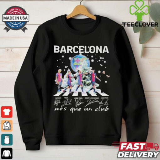 Official Barcelona FC 2024 Christmas Mes Que Un Club T Shirt
