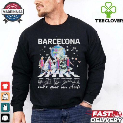 Official Barcelona FC 2024 Christmas Mes Que Un Club T Shirt