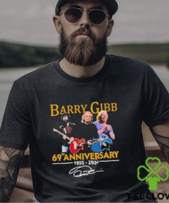 Official Barry Gibb 69th Anniversary 1955 2024 Signature T Shirt
