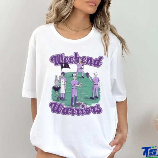 Official Barstool Sports Merch Store Barstool U Ec Weekend Warriors Crew neck from Barstool U Barstool Sports Apparel shirt