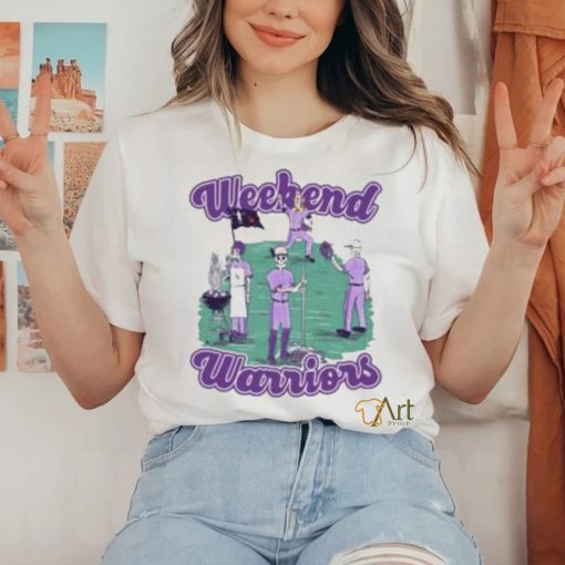Official Barstool Sports Merch Store Barstool U Ec Weekend Warriors Crew neck from Barstool U Barstool Sports Apparel shirt