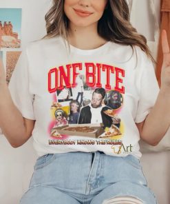 Official Barstool Sports Store Dave Portnoy One Bite Everyone Knows The Rules Shirt