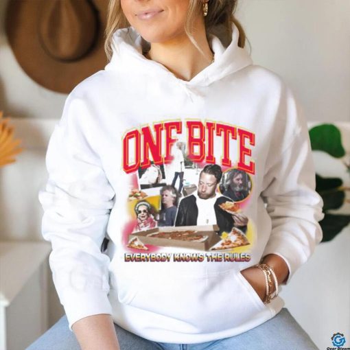 Official Barstool Sports Store Dave Portnoy One Bite Everyone Knows The Rules Shirt