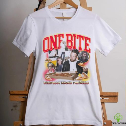 Official Barstool Sports Store Dave Portnoy One Bite Everyone Knows The Rules Shirt