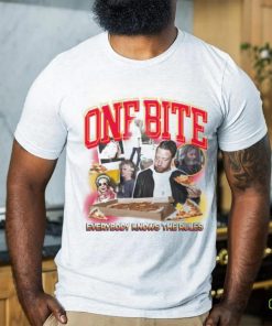 Official Barstool Sports Store Dave Portnoy One Bite Everyone Knows The Rules Shirt