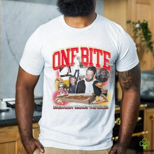 Official Barstool Sports Store Dave Portnoy One Bite Everyone Knows The Rules Shirt