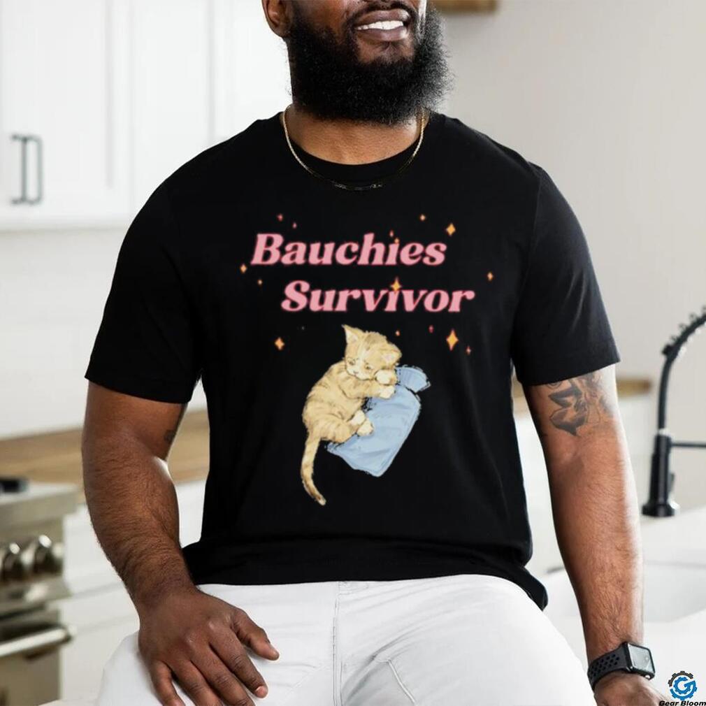 Official Bauchies Survivor Cat T Shirt Official Bauchies Survivor Cat T Shirt
