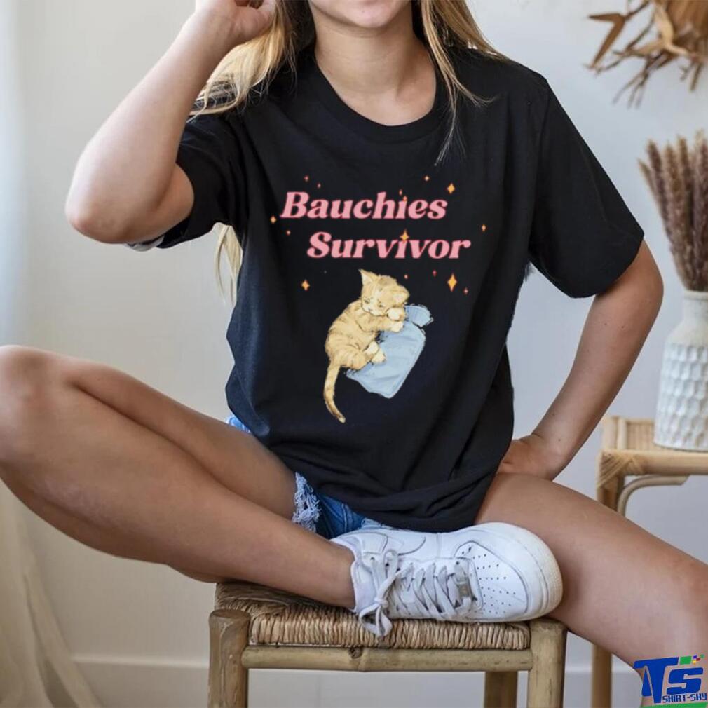 Official Bauchies Survivor Cat T Shirt Official Bauchies Survivor Cat T Shirt