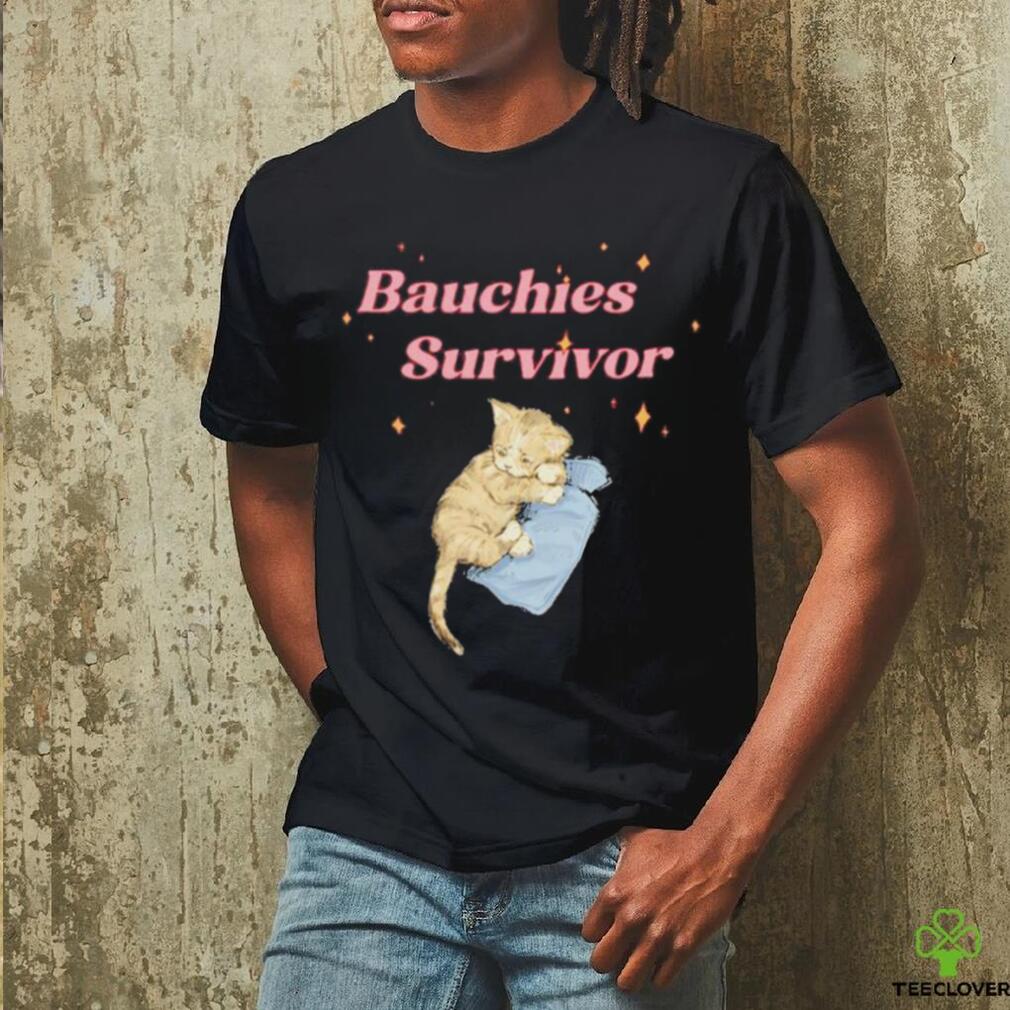 Official Bauchies Survivor Cat T Shirt Official Bauchies Survivor Cat T Shirt