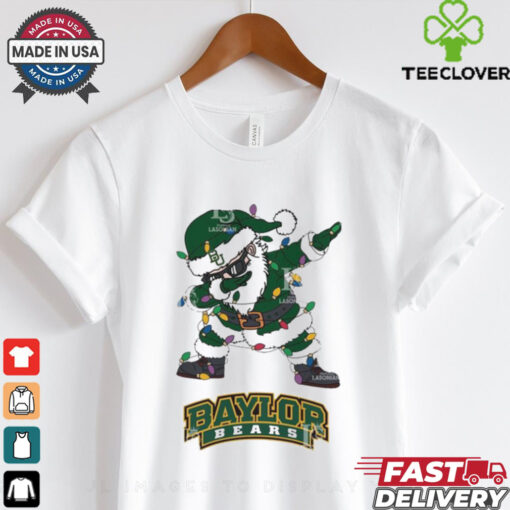 Official Baylor Bears Dabbing Santa Claus Ugly Christmas Light shirt