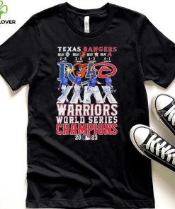 Official Beat The Road Texas Rangers Warriors World Series Champions 2023 Signatures Shirt