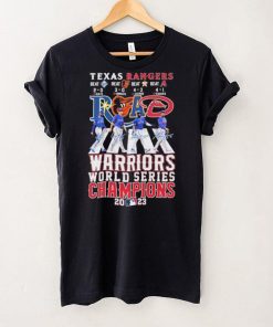 Official Beat The Road Texas Rangers Warriors World Series Champions 2023 Signatures Shirt