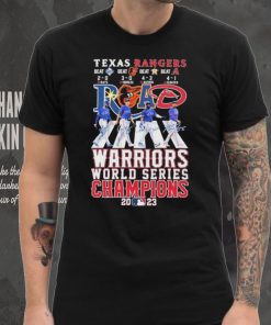 Official Beat The Road Texas Rangers Warriors World Series Champions 2023 Signatures Shirt