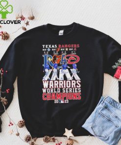 Official Beat The Road Texas Rangers Warriors World Series Champions 2023 Signatures Shirt