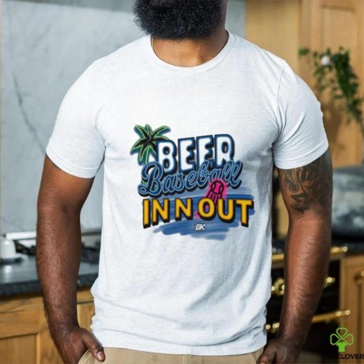 Official Beer Baseball In N Out Baseball And Beach T shirt