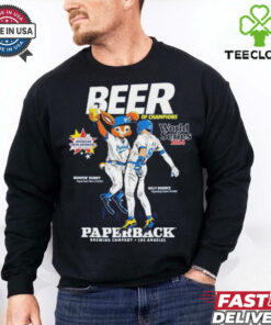 Official Beer Of Champions Paperback Brewing Company Los Angeles Dodgers World Series Shirt