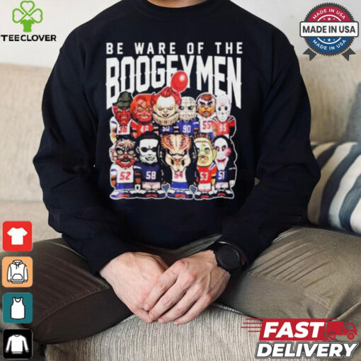 Official Beware Of The Boogeymen Halloween Characters T Shirt