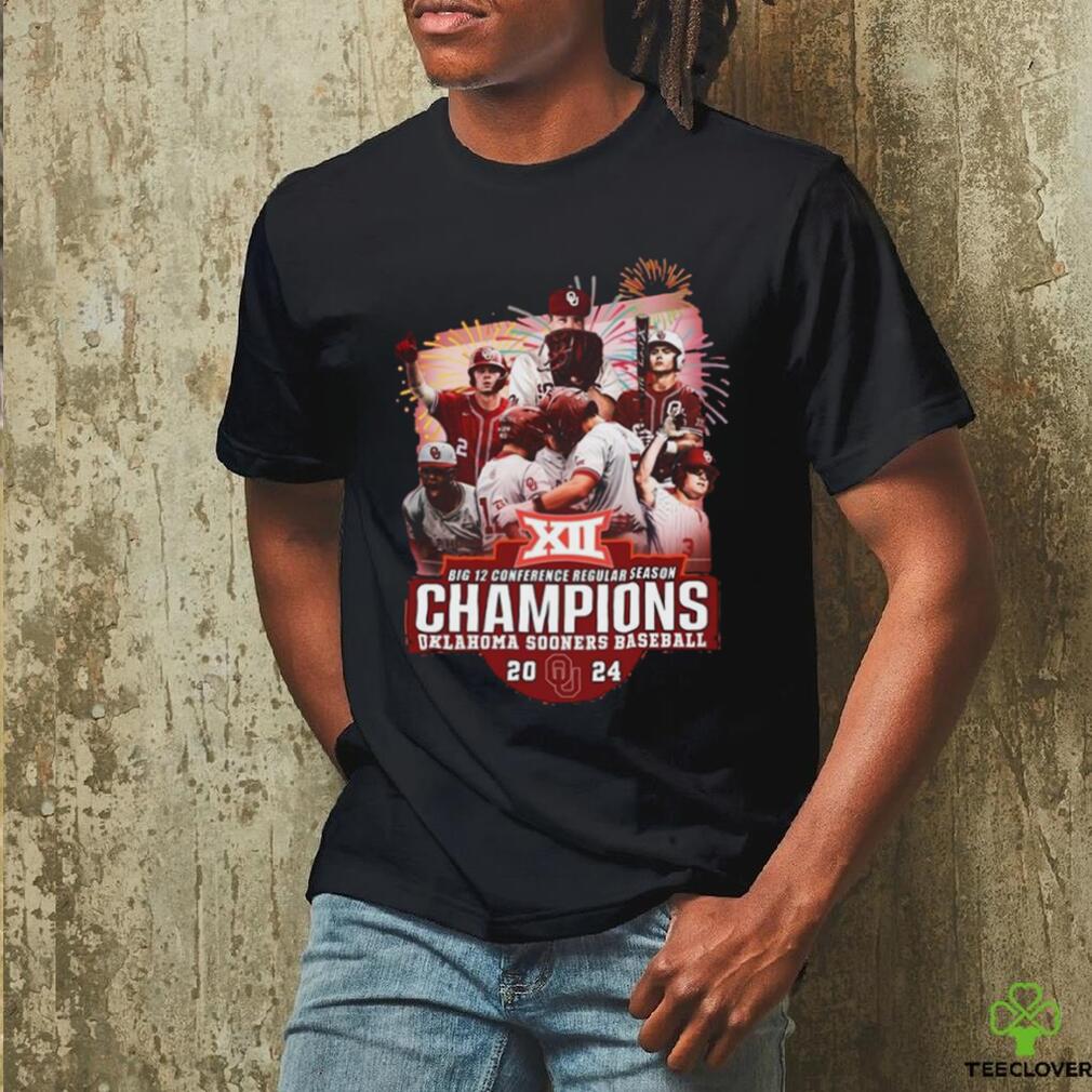 Official Big 12 Conference Regular Season Champions Okalahoma Sooners Baseball 2024 T Shirt Official Big 12 Conference Regular Season Champions Okalahoma Sooners Baseball 2024 T Shirt