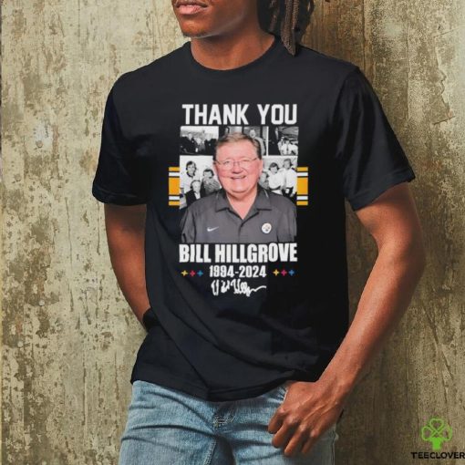 Official Bill Hillgrove 1994 2024 Pittsburgh Steelers Thank You signature hoodie, sweater, longsleeve, shirt v-neck, t-shirt