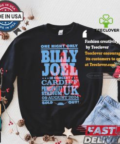 Official Billy Joel Principality Stadium, Cardiff, Uk Aug 09, 2024 Shirt