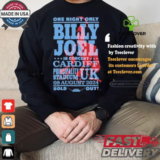 Official Billy Joel Principality Stadium, Cardiff, Uk Aug 09, 2024 Shirt