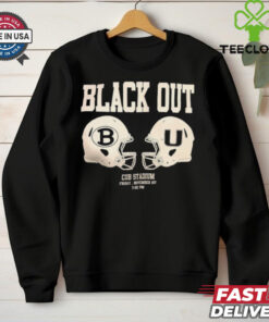 Official Black Out Cub Stadium Friday Nov 1st Helmet Brenham HS Football t shirt